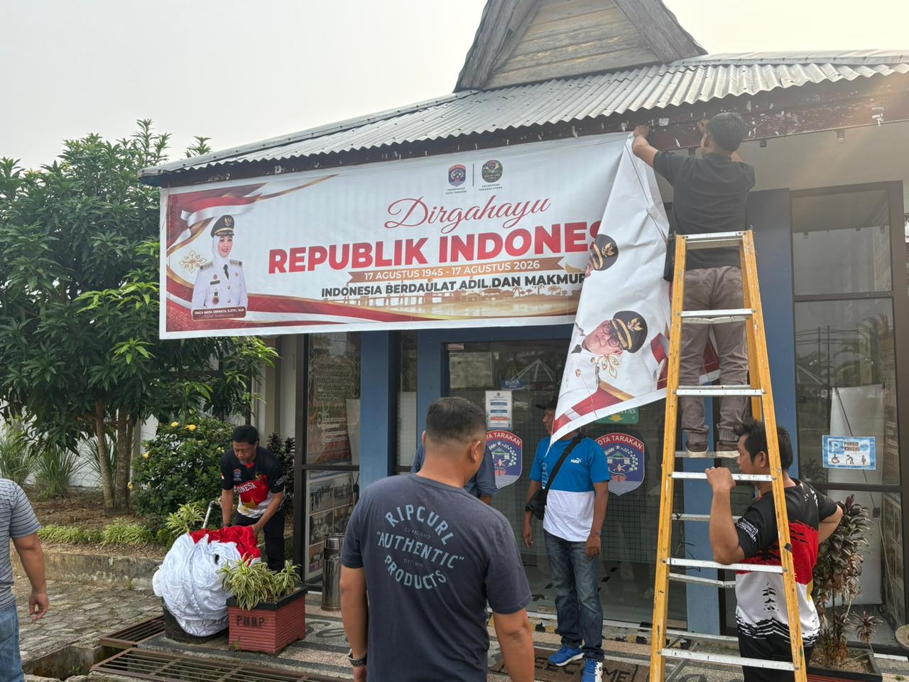 Jum'at Bersih Di Lingkungan Kantor Kecamatan Tarakan Utara